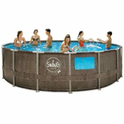 Piscina Swing Elite 4,57 X 1,22 M + Depuradora + Escalera -GRE Ventas 3exb0563