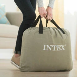 Intex Colchón Hinchable Dura-Beam Basic Deluxe Twin/Queen -GRE Ventas bolsa transporte colchon hinchable intex 2