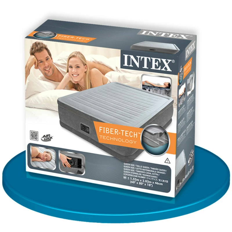 Intex Cama Dura-Beam Confort Plush 152x203x46 5 Intex Cama Dura-Beam Confort Plush 152x203x46 - Imagen 5