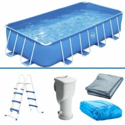 Piscina 4,88 X 2,44 X 1,07 M Con Depuradora Y Escalera 14 Piscina 4,88 X 2,44 X 1,07 M Con Depuradora Y Escalera -GRE Ventas conjunto piscina 3exb0568