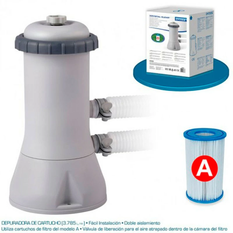 Intex Depuradora Cartucho Krystal 3.785 L/h 3 Intex Depuradora Cartucho Krystal 3.785 L/h - Imagen 3
