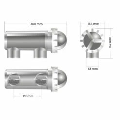 Clorador Salino E-Next Astralpool 5 Clorador Salino E-Next Astralpool -GRE Ventas dimensiones electrolisis salina e next celula