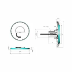 Foco LED Moonlight Blanco -GRE Ventas dimensiones focos moonlight spectravision