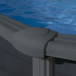 GRE Piscina Starpool Redonda Grafito 120 Cm -GRE Ventas embellecedores pvc gris grafito