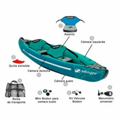 Kayak Waterton 2 Plazas Sevylor -GRE Ventas kayak waterton accesorios