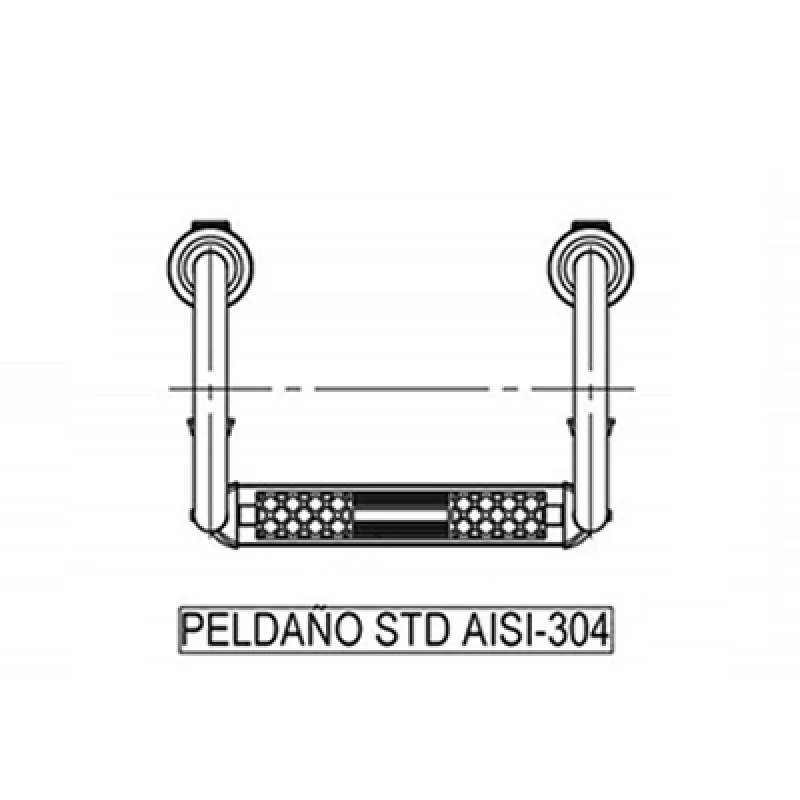 Escalera Pasamanos Muro Astralpool 6 Escalera Pasamanos Muro Astralpool - Imagen 6