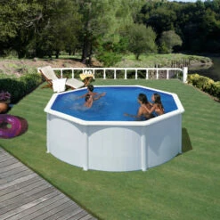 Piscina Desmontable Fidji Circular Gre -GRE Ventas piscina madera gre fidji kit300eco