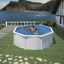 Piscina Desmontable Fidji Circular Gre -GRE Ventas piscina madera gre fidji kit460eco