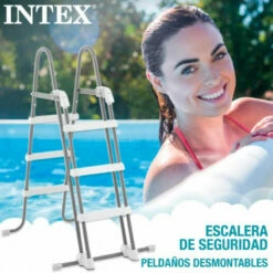 Prisma Frame Intex 400 X 200 X 122 CM 10 Prisma Frame Intex 400 X 200 X 122 CM -GRE Ventas prism frame intex escalera