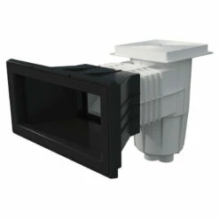 Skimmer Boca Ampliación Con Tapa Cuadrada Piscina Liner Y Prefabricada -GRE Ventas skimmer boca ampliacion tapa cuadrada antracita