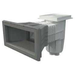 Skimmer Boca Ampliación Con Tapa Cuadrada Piscina Liner Y Prefabricada -GRE Ventas skimmer boca ampliacion tapa cuadrada gris